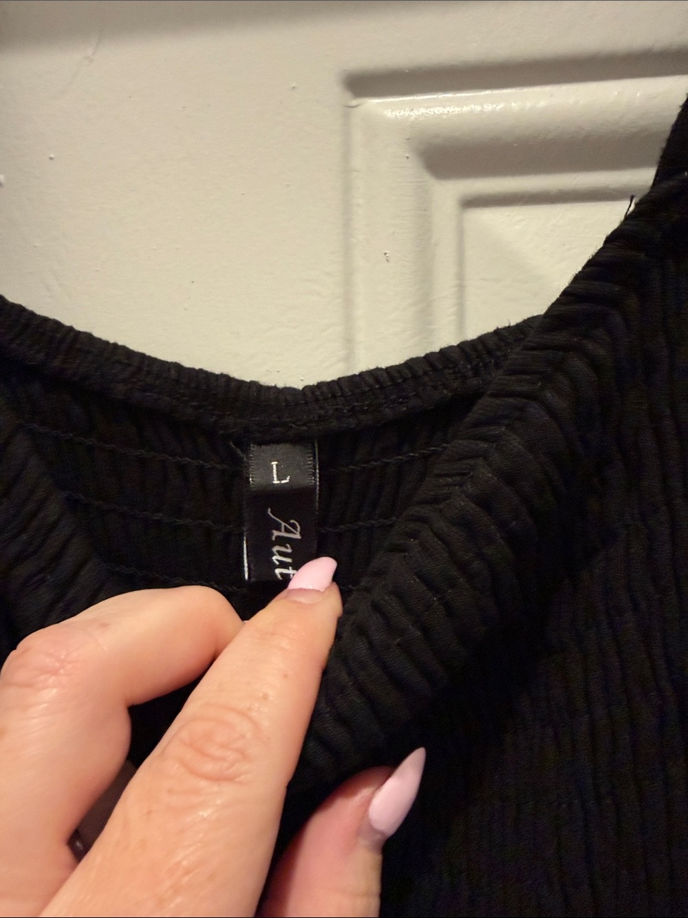 Black Smocked Wide-Strap Jumpsuit - Picture 3 of 5